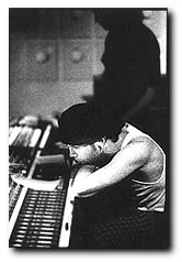[Jeff at the soundboard;  Lance Mercer]