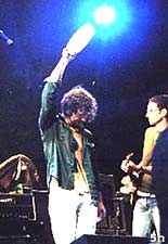 Ed raises the tambourine